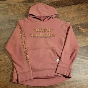 Simply Southern Brick Red Kids Hoodie